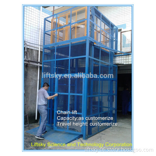 2016 factory price chain lift platform